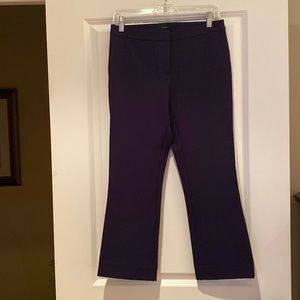 Navy blue cropped dress pant
